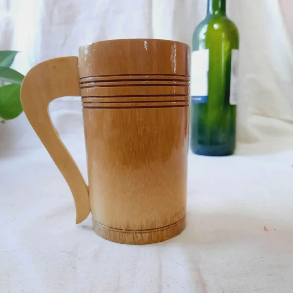 Wooden Beer Mug with Handle for Home Bar