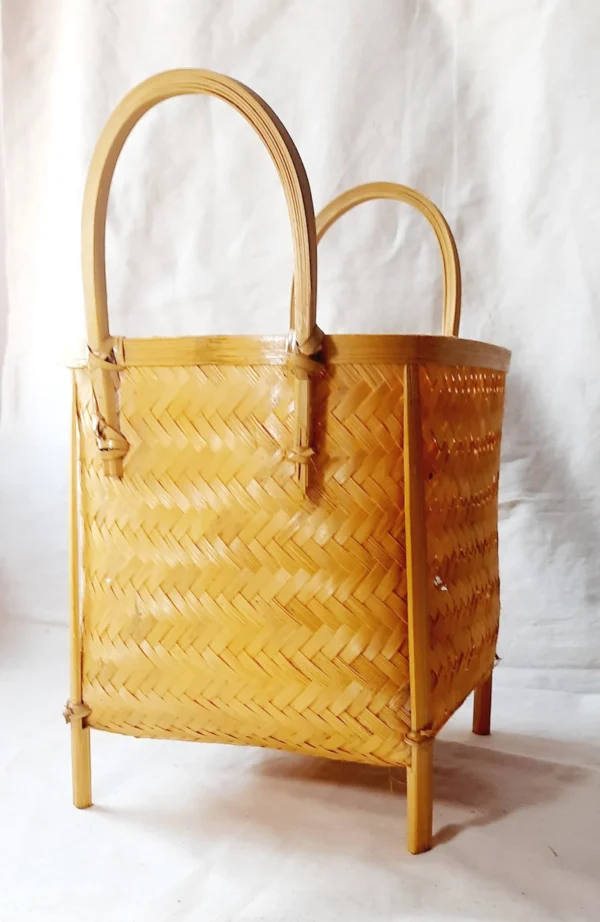 handmade storage bamboo basket