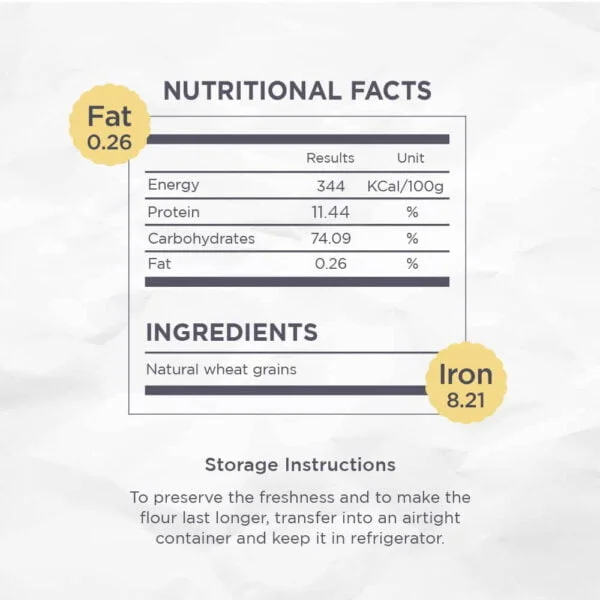 Low Fat Himalayan Flour nutritional facts