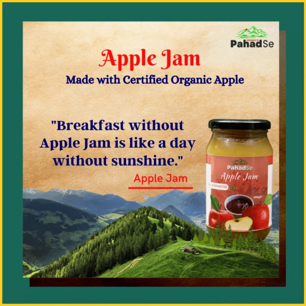 Apple jam certified organic