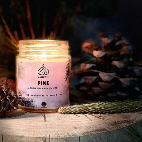 winter pine candle